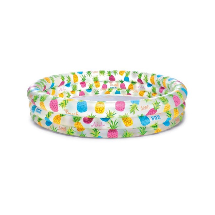 Piscina gonflabila pentru copii, 132x28 cm, Vinil, 248l, Model Fructe, ATU-V0124