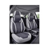 Huse scaune auto universale fractionate Premium 9D fata si spate gri gri antracit Cod: HNG1407-6