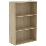 HOMCOM Bibliotecă etajeră de depozitare cu 3 compartimente și etajeră reglabilă, 60 x 24 x 93 cm, lemn natural | Aosom Romania