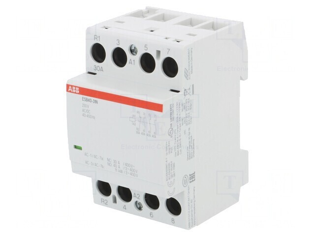 Contactor 4-Poli 40A 230V NC NO x3