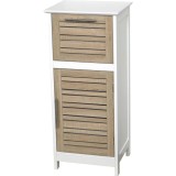 Mobilier Baie Mdf 1 Ușă/1 Sertar 83X30X36,5 Cm &ndash; Stockholm / Alb | Mobilier Depozitare Baie