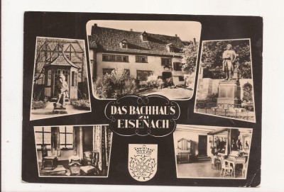 FS5- Carte Postala - GERMANIA - Das Bachhaus zu Eisenach, circulata 1967 foto