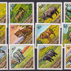 Guineea 1975 fauna animale MI 717-728 MNH