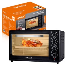 Cuptor Electric HALEY 48L, 2000W cu Convectie, Hot Air, Gratar si Tava Incluse, 4 Elemente de incalzire