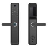 Incuietoare smart cu recunoastere faciala, amprenta, cod, card si control prin aplicatia Tuya