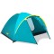 Cort camping, 4 persoane, OMC, poliester, (210 + 100) x 240 x 130 cm