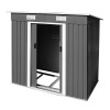 Magazie Gradina DEMA 47080, 194x121x181cm, Metal Antracit/Alb, Depozitare Unelte, Protectie Ploaie/Zapada