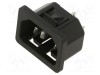 Conector alimentare AC SCHURTER 10A 250VAC IEC 60320 soclu tată