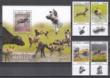 Angola 2019 - C&acirc;ini sălbatici, Serie cu Tapsuri + Colita, MNH