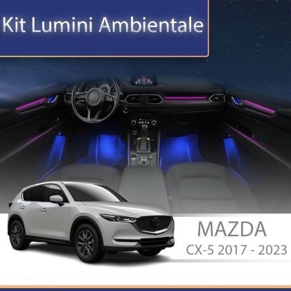 Lumini ambientale Mazda CX-5 2017-2023 dedicat set complet control telefon sau sistem original CarStore Technology