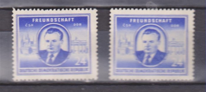 Germania DDR 1952 K.Gottwald, președintele Cehoslovacia NESTAMPILATA