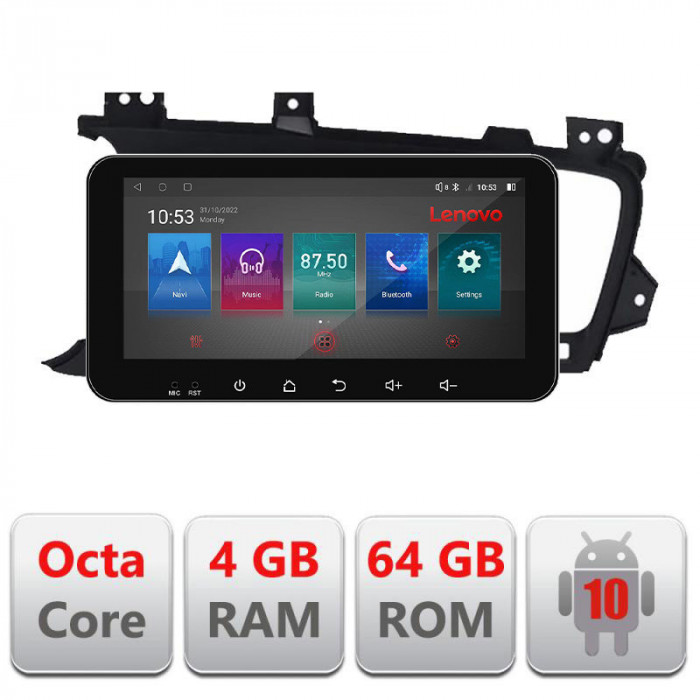 Navigatie dedicata Kia Optima 2011-2013 I-091 4+64 Lenovo ecran 10.33&quot; Android Waze USB Navigatie Internet Youtube Radio CarStore Technology