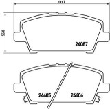 BREMBO P 28 037 PRIME LINE set placute frana,frana disc