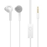 Samsung - Original Wired Earphones (EHS61ASFWE) - Jack 3.5mm, Half-In-Ear, Stereo, Microphone - White (Bulk Packing)