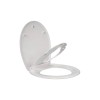 Capac WC 2 in 1 Fala 75471, Polipropilena, Soft Close, Sistem Prindere Rapida, Universal