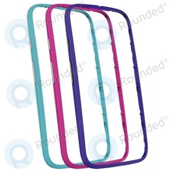 Motorola Moto E2, Moto E 2nd Gen. Bumper triplu pachet violet/zmeura/tucoaz ASMSTBNDTQPRSP-M