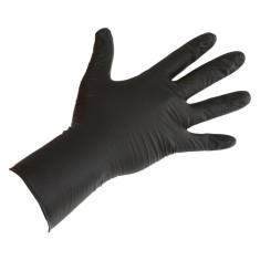 Mănuși nitril lungi negre 30 cm pentru muls și industrie Kerbl 50 buc/cutie mărime L