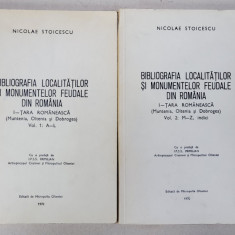 Bibliografia localitatilor si monumentelor feudale din Romania, I Tara Romaneasca vol. 1-2, 1970