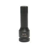 Cheie tubulara de impact spline M18, 78 mm, prindere 1/2 inch, Cr-Mo