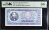 100 lei 1966 PMG64 UNC bancnota gradata