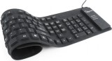 TASTATURA GEMBIRD USB, 109 taste, silicon, flexibila, water-proof, dust-proof, black, &quot;KB-109F-B&quot; (timbru verde 0.8 lei)