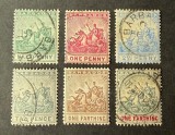 Barbados 1892-1903 - Seria Definitivă Clasică "Carul lui Neptun / Stema Coloniei" (Set de 6 Mărci Poștale) - Cod: A964