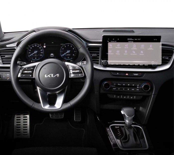 Folie Protectie Display Navigatie, Kia Proceed 2018-2024, Duragon, silicon Mat, Anti-zgarieturi, Anti-amprenta, Kit instalare