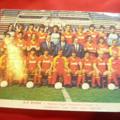 Fotografie cu Echipa AS Roma -Finalista Cupei Campionilor Europeni 1983-1984