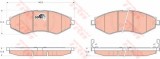Set placute frana,frana disc CHEVROLET LACETTI (J200) (2003 - 2016) TRW GDB3347