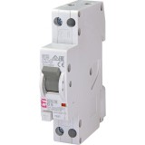 Siguranta automata rcbo KZS-1M 1p+N A B6/10mA 6kA eti