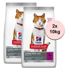 Hill&amp;amp;#039;s Science Plan Feline Sterilised Cat Adult Duck 2 x 10 kg foto