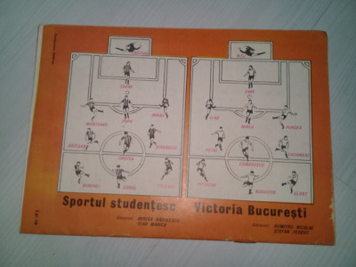 pliant/program CUPA ROMANIEI-OPTIMI 87,SPORTUL STUDENTESC-VICTORIA BUCURESTI foto