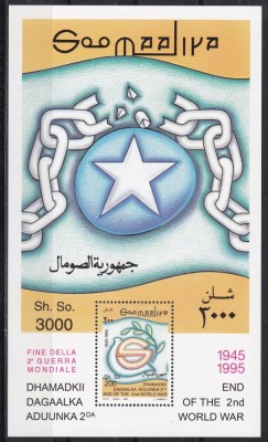 Somalia 1995 - A 50-a aniversare de la sf&amp;acirc;rșitul războiului mondial, Colita, MNH foto