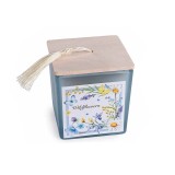 Cumpara ieftin Lumanare parfumata in borcan sticla aroma Flori Salbatice cm 8 x 8 x 8,5 H