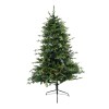 Brad de craciun artificial, becuri led in ramuri, inaltime 180 cm, suport metalic inclus, 1246 ramuri, verde, Oem