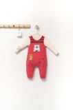 Cumpara ieftin Set Salopeta Bebelusi Scufita Rosie Tongs Baby, 6-9 Luni, Corai, Bumbac, Salopeta cu Bluza, Fete