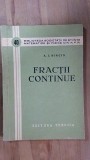 Fractii continue A.I. Hincin