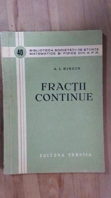 Fractii continue A.I. Hincin foto