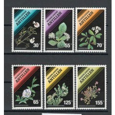 Antilele Olandeze 1990 Mi 676/81 MNH, nestampilat - Flori
