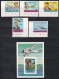 Volta Superioara 1978 - Istoria aviației, Serie NDT + Colita NDT, MNH