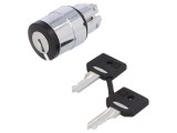 Comutator Rotativ cu Cheie 22mm 3 Poziții Negru ZB4BG03