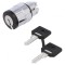 Comutator Rotativ cu Cheie 22mm 3 Poziții Negru ZB4BG03
