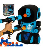 Set robot cu pistoale de jucarie, 24 bile, Plastic/Spuma EVA, 26 x 19 x 14.5 cm, Multicolor, 3+