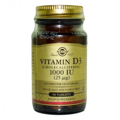 VITAMIN D3 1000 IU 90cpr SOLGAR foto