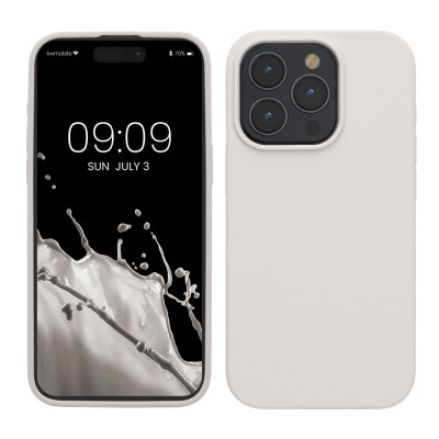 Husa Kwmobile pentru Apple iPhone 15 Pro Max, Alb, Silicon, KWM000020CD015C foto