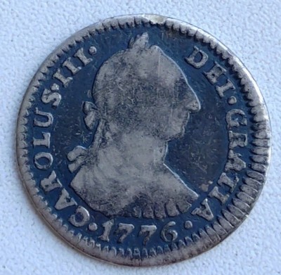 Moneda Bolivia - 1 Real 1776 - Argint foto