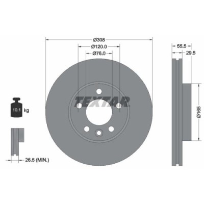 Textar Disc frana PRO+ foto