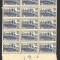 FRANTA ORASUL CARCASSONNE 1941 SUPRATIPAR BLOC DE 15 buc. MNH