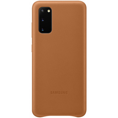 Husa Piele Samsung Galaxy S20 G980 / Samsung Galaxy S20 5G G981, Leather Cover, Maro EF-VG980LAEGEU foto
