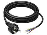 Cablu alimentare Schuko CEE 7/7, 3m, 3G1,5mm2, negru